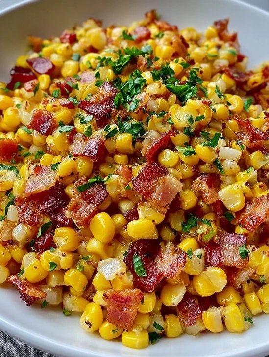 Best Midwest Country Fried Corn Recipe How To Make Country Fried Corn With Bacon Southern Fried Corn With Bacon Recipe Eas...