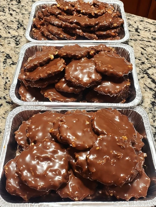 Nana’s Sweet Pecan Caramel Chocolate Clusters