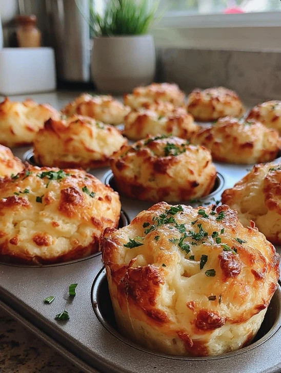 Cheesy Mashed Potato Puffs