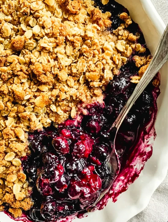 Cozy Grandma’s Blueberry Crisp