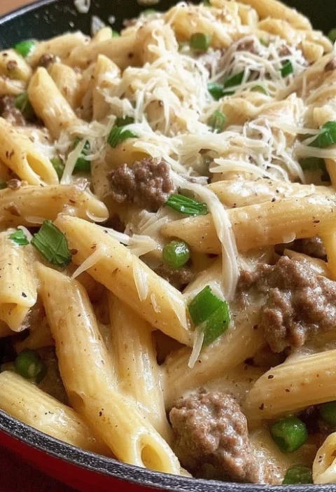 Cozy Grandmas Philly Cheesesteak Pasta