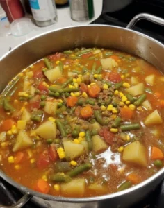 Cozy Grandma’s Vegetable Beef Soup