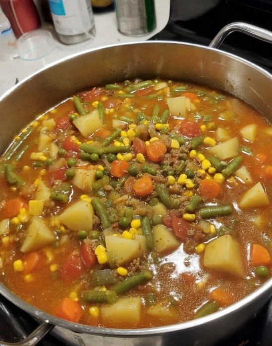 Cozy Grandmas Vegetable Beef Soup