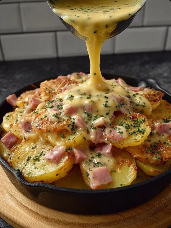 Creamy Ham And Cheese Potato Gratin Recipe Best Cheese For Potato Gratin Nana's Creamy Potato Gratin Tips How To Make Crea...