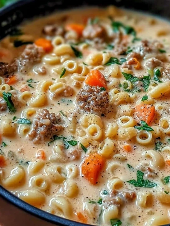 Creamy Sausage Pasta Soup Recipe Winter Comfort Sausage Soup Hearty Sausage Pasta Soup For Winter Best Creamy Sausage Soup...