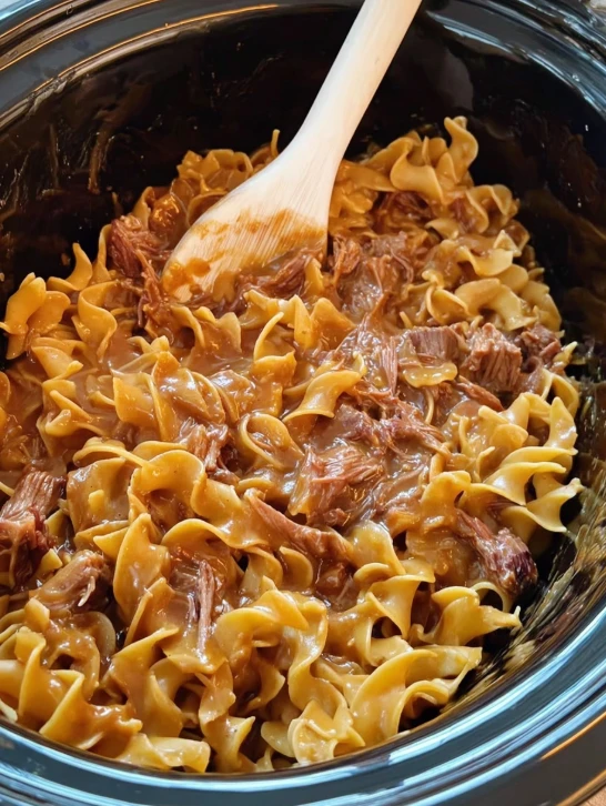 Crockpot Beef Noodles