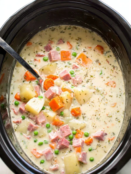 Crockpot Ham and Potato Soup