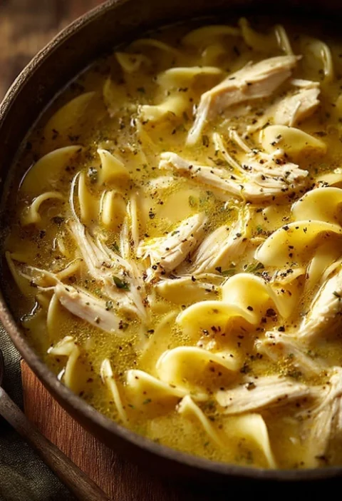 Easy 3-ingredient Chicken Noodle Bowls Quick Cozy Chicken Noodle Recipe Simple Chicken Noodle Bowl Ideas Healthy 3-ingredi...