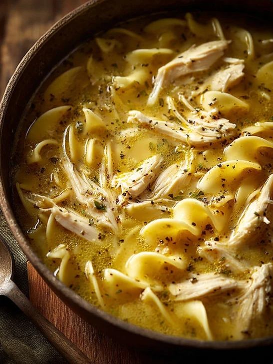 Easy 3-ingredient Chicken Noodle Bowls Quick Cozy Chicken Noodle Recipe Simple Chicken Noodle Bowl Ideas Healthy 3-ingredi...