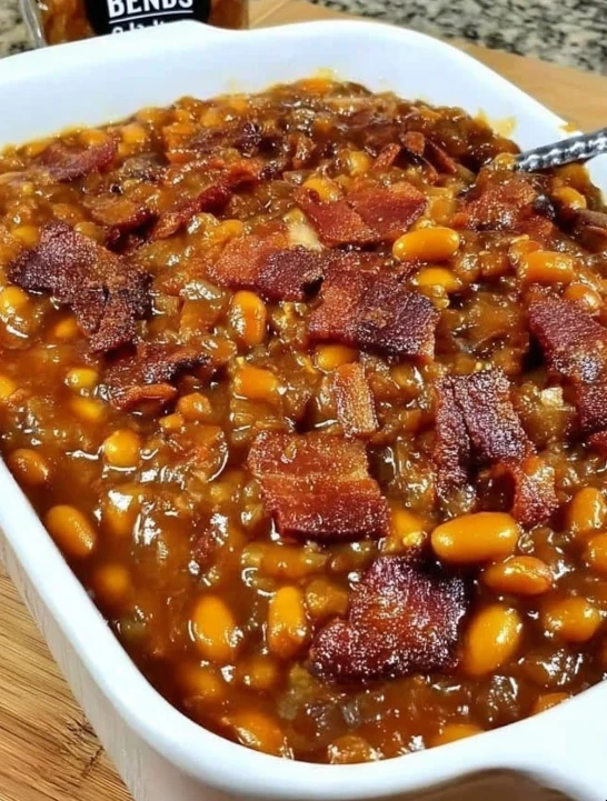 Easy Baked Beans with Ground Beef