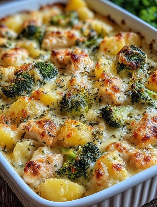 Baked Potato Chicken and Broccoli Casserole