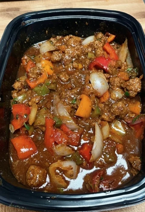 Crockpot Pepper Steak