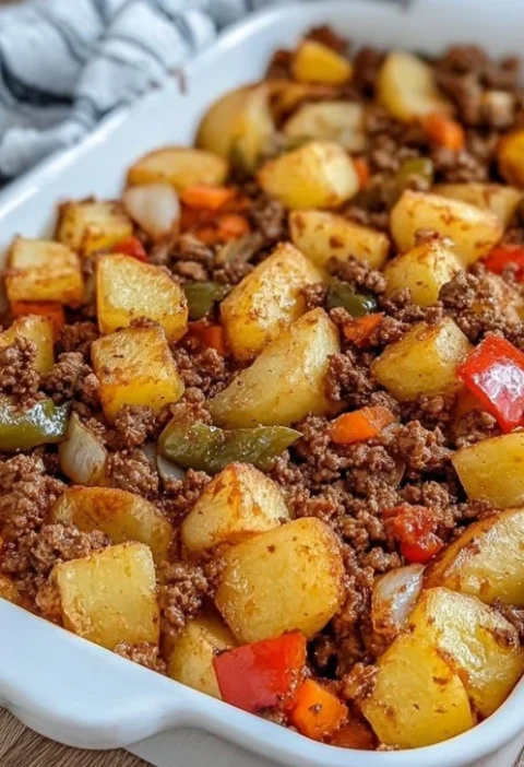 Easy Ground Beef Vegetable Casserole Recipe Healthy Beef And Veggie Bake Low Carb Ground Beef Vegetable Casserole Keto Bee...