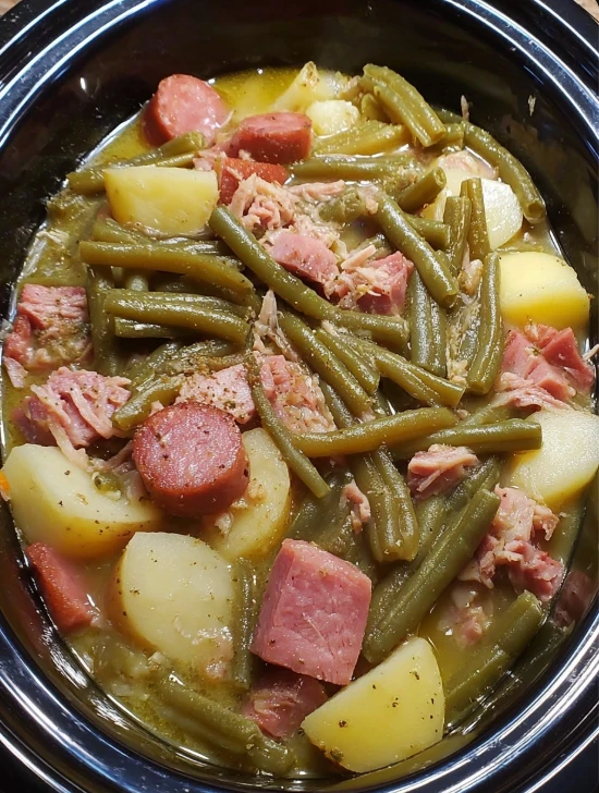 Family-Favorite Ham, Green Beans & Potatoes