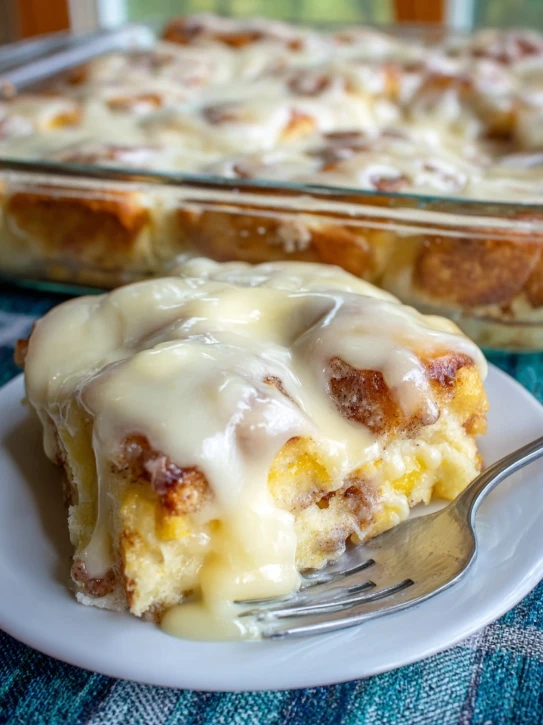 Easy Overnight Orange Roll Casserole Recipe Grandma's Best Orange Roll Casserole Make-ahead Orange Roll Breakfast Casserol...