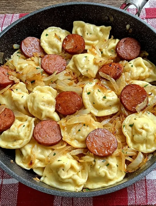Pierogies Kielbasa Skillet Dinner