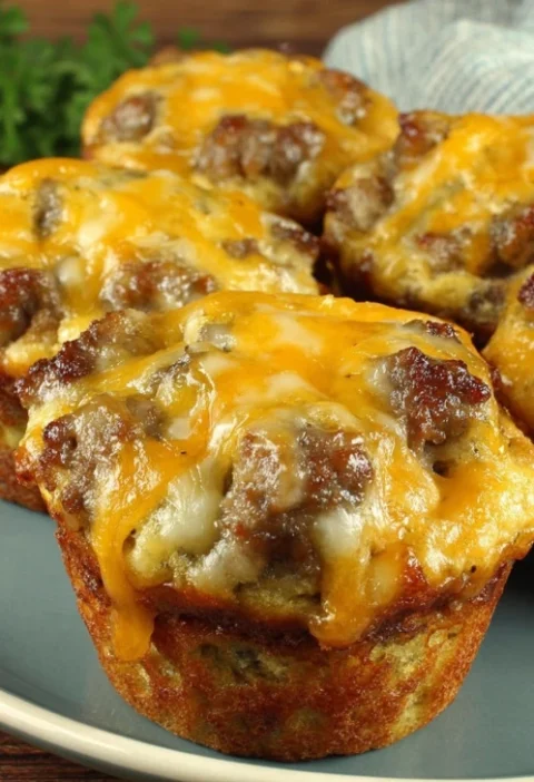 Easy Sausage Muffins Recipe Homemade Sausage Cheese Muffins Healthy Sausage Breakfast Muffins Gluten-free Sausage Muffins ...