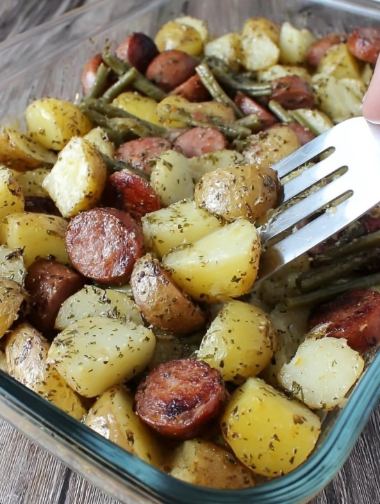 Smoked Sausage and Potato Bake