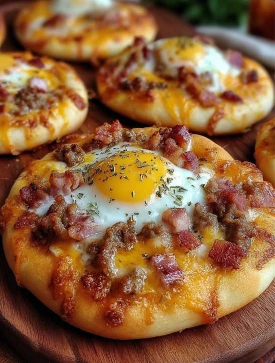 English Muffin Breakfast Pizza