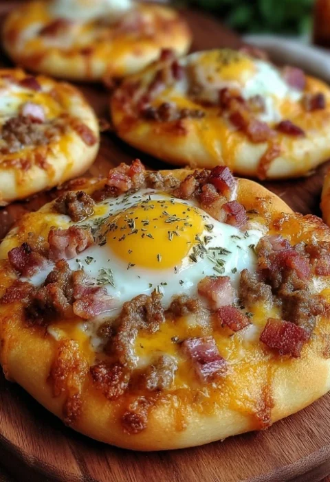 English Muffin Breakfast Pizza Recipe Easy English Muffin Pizza Breakfast English Muffin Pizza With Eggs Gluten-free Engli...