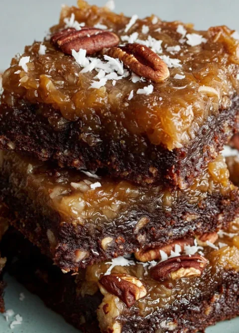 Familyfavorite German Chocolate Pecan Brownies