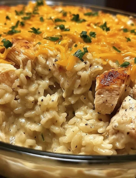 Grandmas Cozy Creamy Chicken Rice Casserole