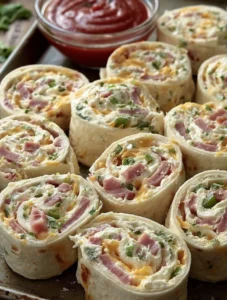 Grandma’s Cream Cheese & Ham Pinwheels
