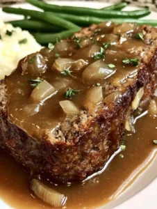 Holiday-Table Comfort Lipton Onion Meatloaf