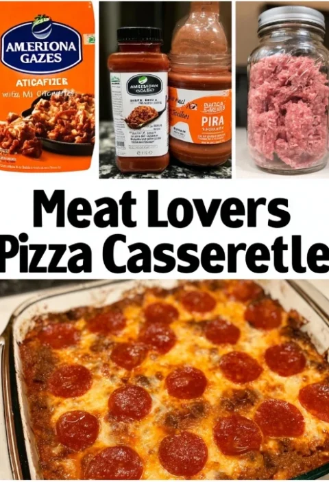 Meat Lovers Pizza Casserole