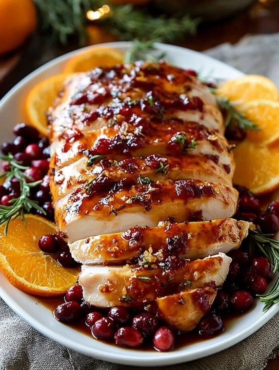 Midwest Country Cranberry Orange Glazed Turkey Recipe Best Cranberry Orange Turkey Breast Recipe How To Make Cranberry Gla...