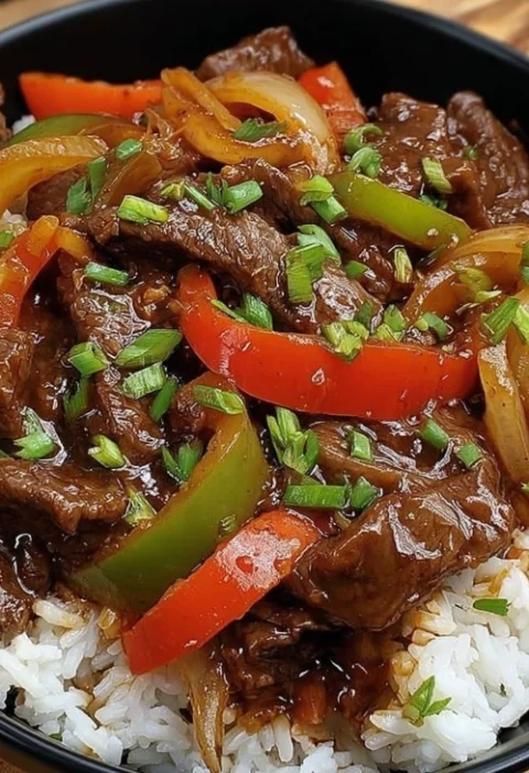 Midwest Country Crockpot Pepper Steak Recipe Easy Midwest Pepper Steak Slow Cooker Best Crockpot Pepper Steak Midwest Styl...