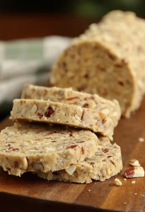 Nanas 3ingredient Pecan Log