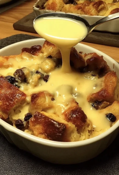 Old Fashioned Bread Pudding Recipe Best Vanilla Sauce For Bread Pudding Traditional Bread Pudding With Vanilla Sauce Homem...