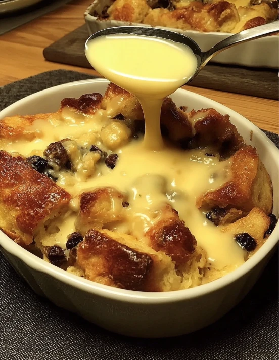Old Fashioned Bread Pudding Recipe Best Vanilla Sauce For Bread Pudding Traditional Bread Pudding With Vanilla Sauce Homem...