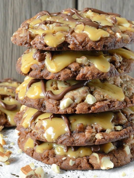 Old-Fashioned Family German Chocolate Brownie Cookies