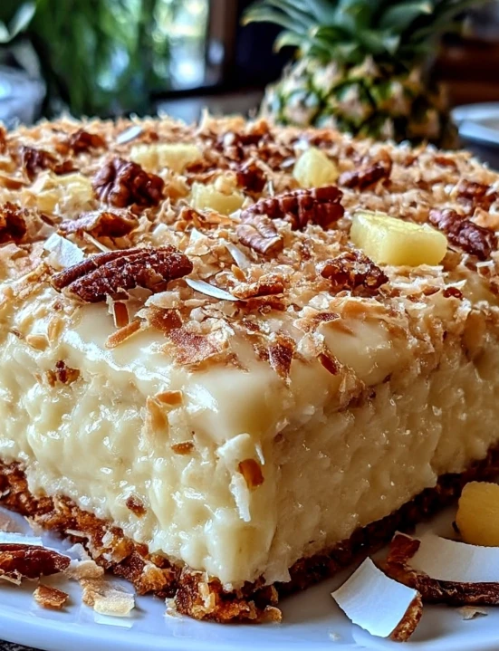 Pineapple Coconut God Bless America Cake