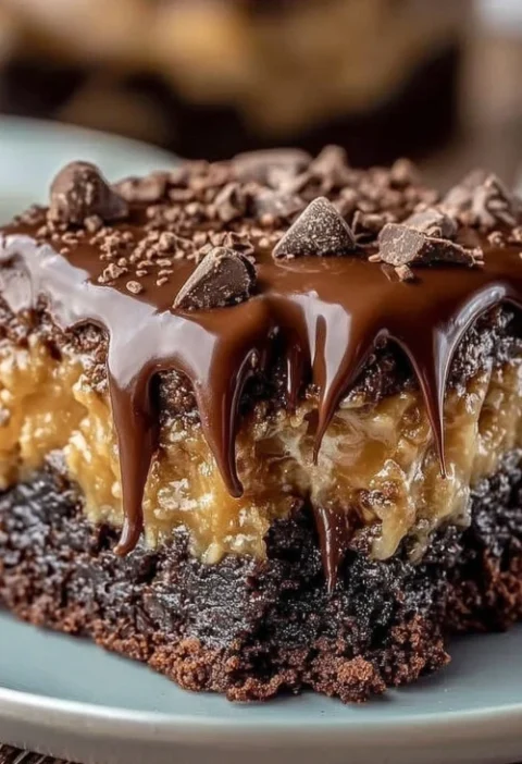 Retro Bakery German Chocolate Poke Cake Recipe Buy German Chocolate Poke Cake Online Best German Chocolate Poke Cake Near ...