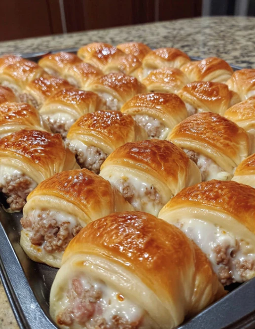 Retro Breakfast-Table Sausage Crescents