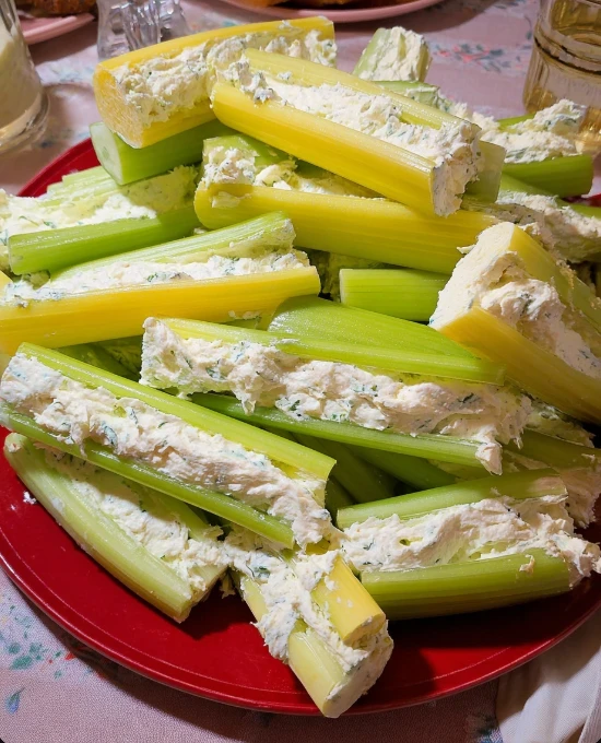 Retro Holiday Stuffed Celery