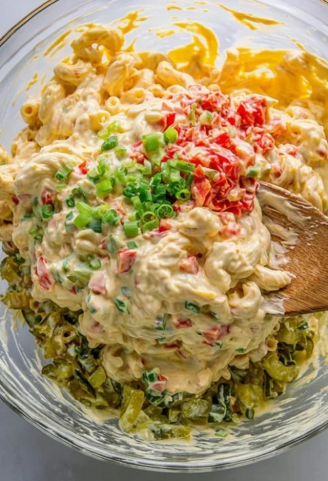 Retro Picnic Pasta Salad Recipe Honey Mustard Pasta Salad Ingredients Best Honey Mustard For Pasta Picnic Pasta Salad Idea...