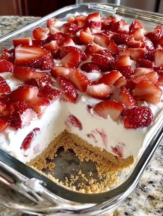 Retro Refrigerator Strawberry Icebox Cake