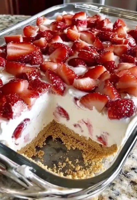 Retro Refrigerator Strawberry Icebox Cake