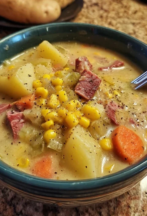 Slow Cooker Amish Corn Chowder