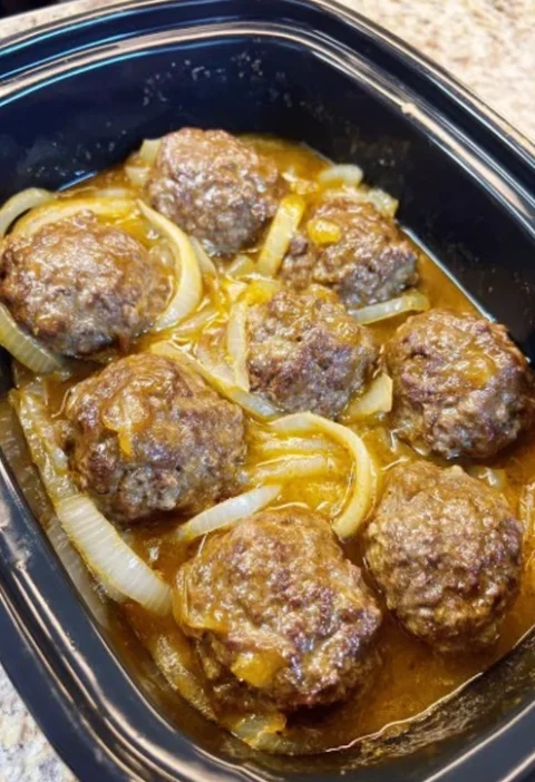 Slow Cooker Salisbury Steak