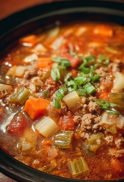 Slow Cooker Unstuffed Cabbage Roll Soup
