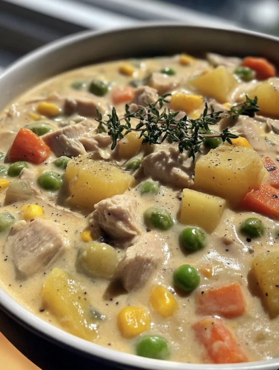 Southern Chicken Pot Pie Soup