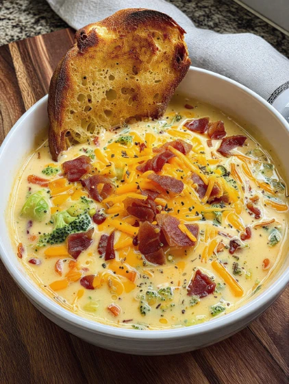 Southern Potluck Broccoli Cheddar Soup