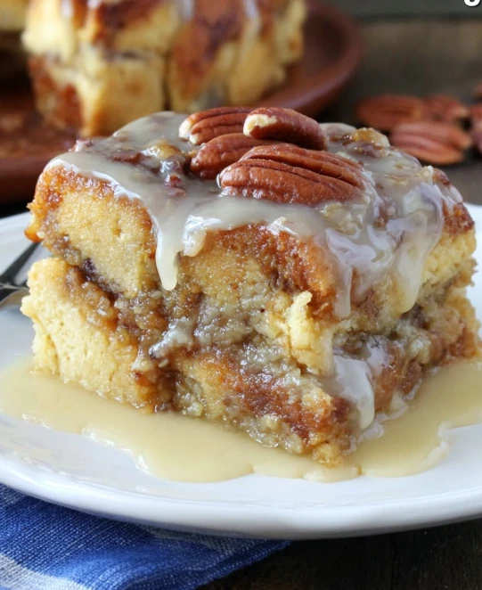 Southern Potluck Butter Pecan Bread Pudding