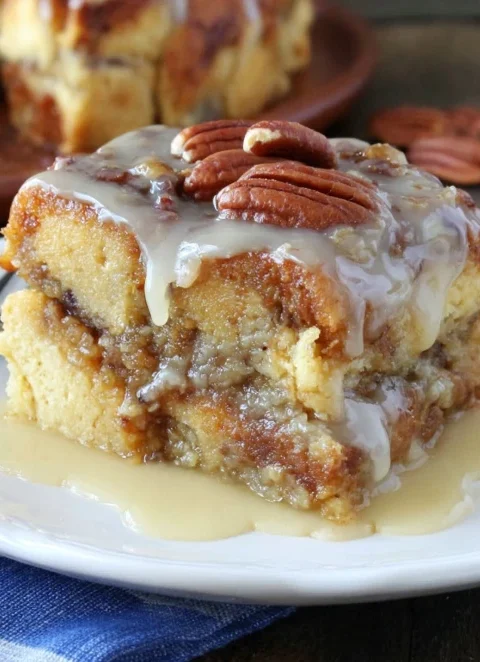 Southern Potluck Butter Pecan Bread Pudding