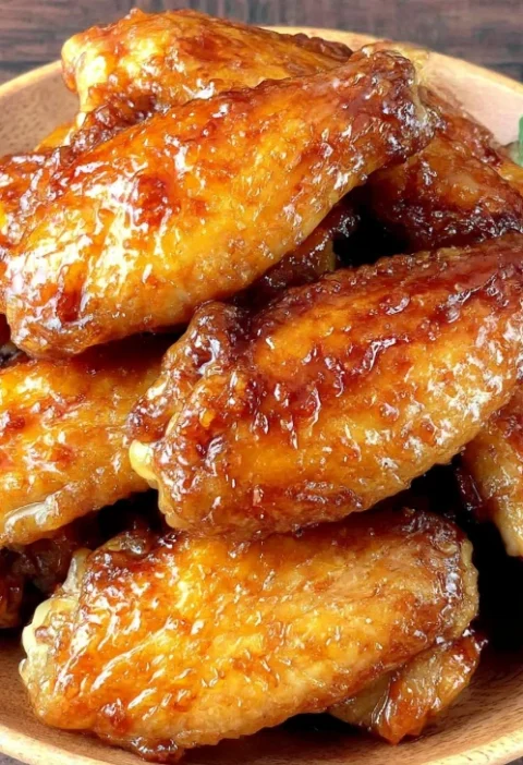 Sticky Panfried Chicken Wings